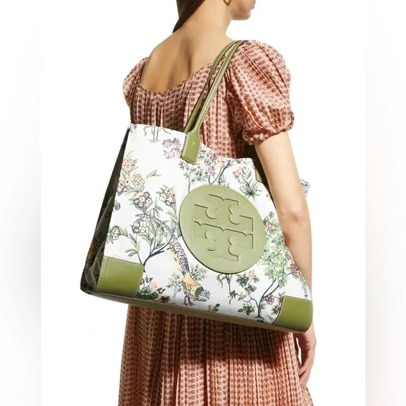 Tory Burch Women's Ella Nylon Printed Tote - Picture 4 of 4